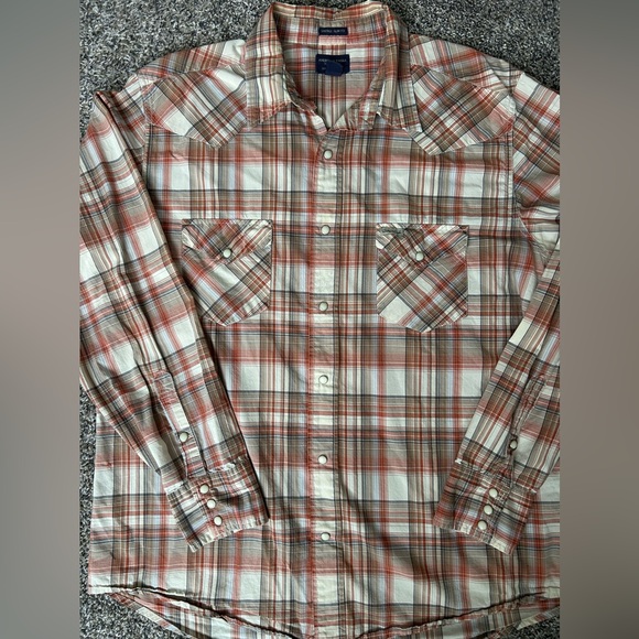 5/$25 American Eagle men’s vintage slim fit pearl snap shirt size XL - Picture 2 of 10